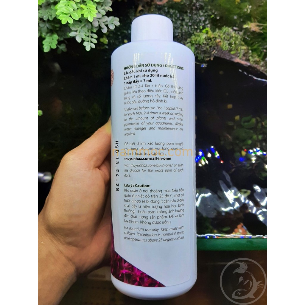 All In One Pro 500ml - Phân Nước Tổng Hợp Cho Mọi Loại Cây Thủy Sinh AZ