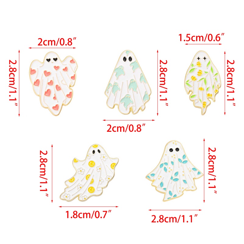 Ghim Cài Áo Hình Ma Hoạt Hình Vui Nhộn Cho Bé