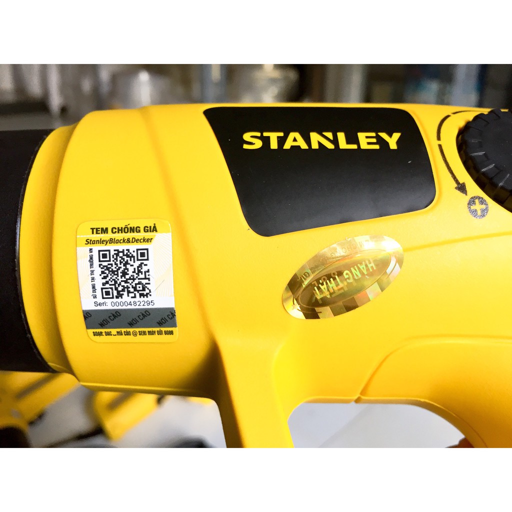 MÁY THỔI HƠI NÓNG KHÒ NHIỆT STANLEY- Máy khò stanley- CHÍNH HÃNG 100%- CÓ TEM CHỐNG GIẢ- BẢO HÀNH 2 NĂM