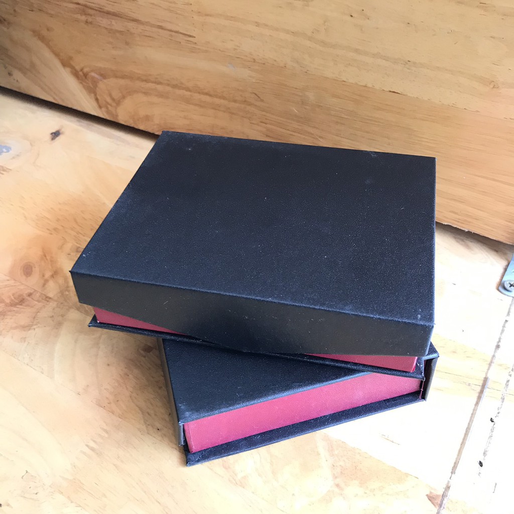 Hộp đựng ví nam - Hộp đựng bóp nam - Hộp hít nam châm đen