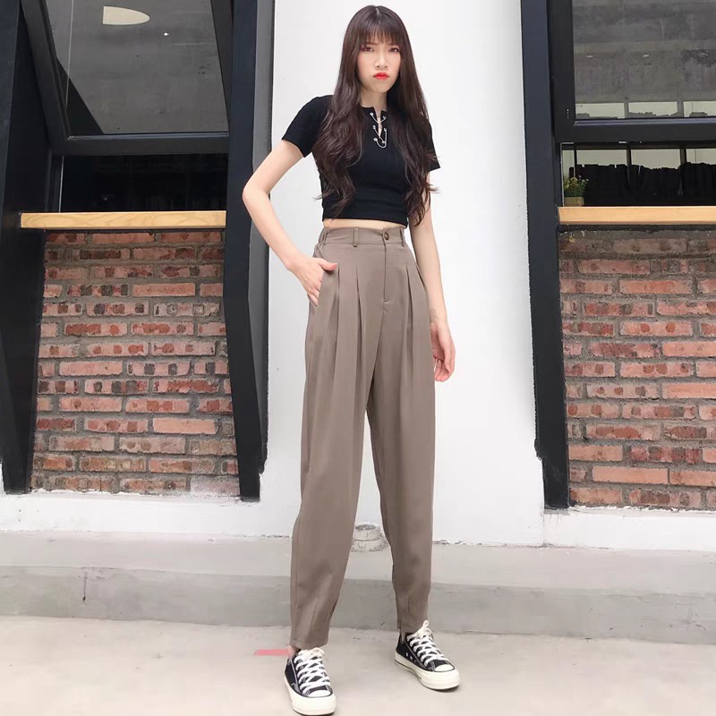 Quần baggy xếp li gấu 60-90KG hàng quảng châu cao cấp | BigBuy360 - bigbuy360.vn