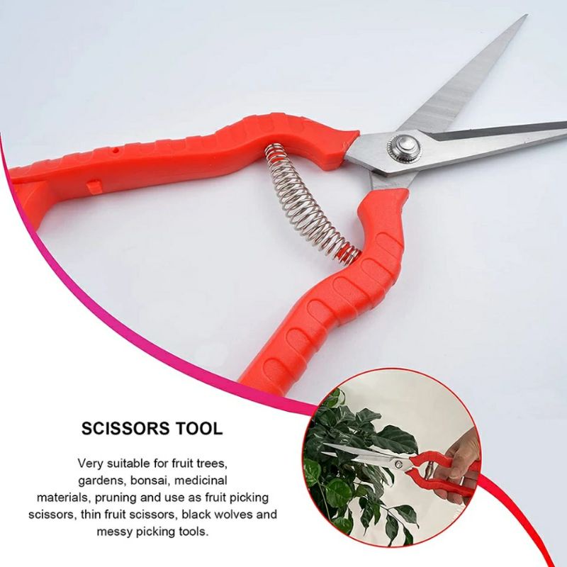 Kéo cắt tỉa cành, cắt tỉa hoa dài 20 cm lưỡi răng cưa