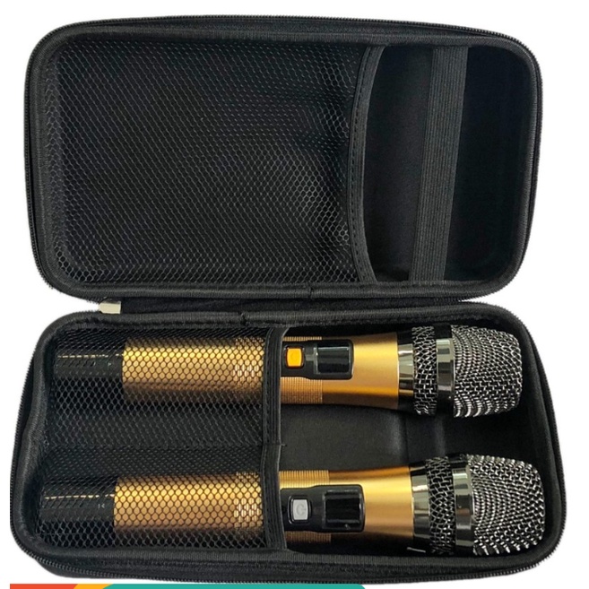 Hộp đựng micro không dây, túi đựng micro ví bảo vệ micrphone hộp Hộp Đựng Micro kèm chống lăn miro