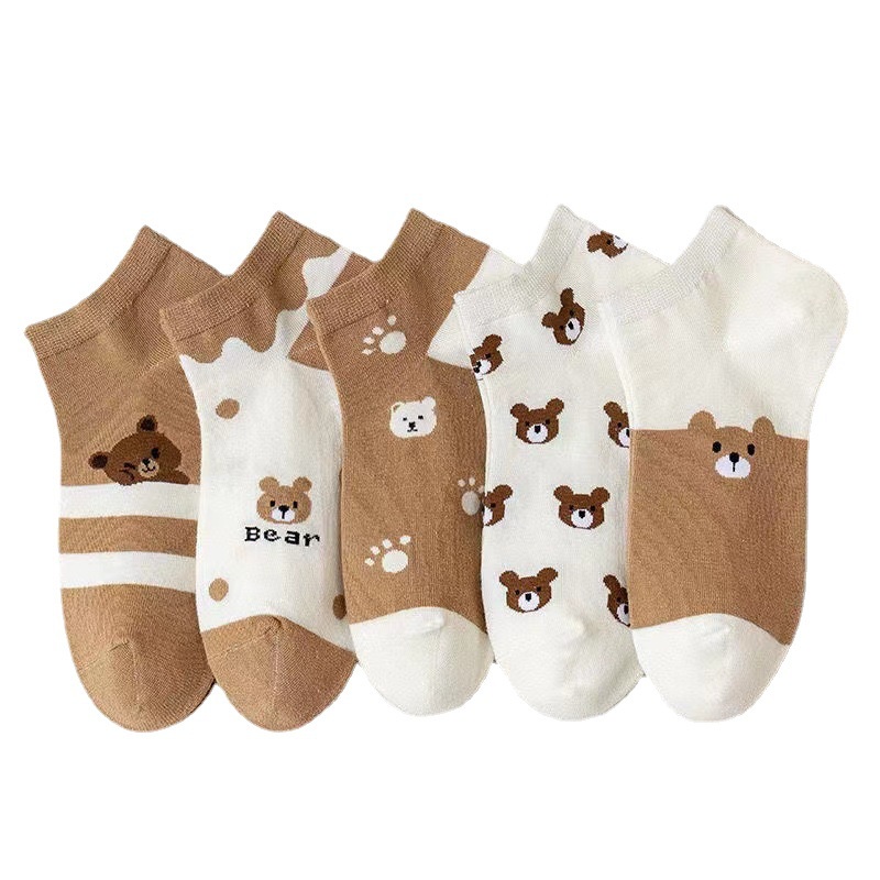 Vớ Thuyền Mỏng Cổ Ngắn Thoáng Khí Thời Trang Mùa Hè Cho Nữ