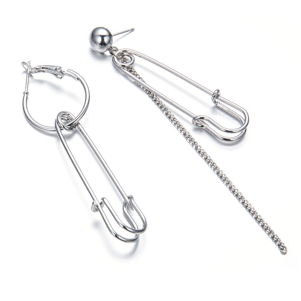 Bông tai chuỗi hình kẹp ghim độc đáo cho phái nữ