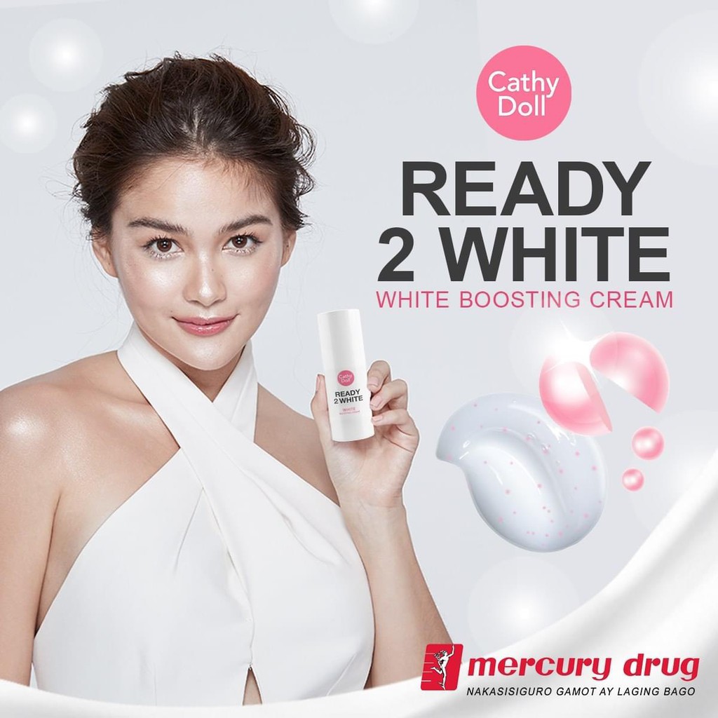 Kem dưỡng  dưỡng trắng, căng bóng da mặt Cathy Doll Ready 2 White Boosting Cream – 75ml