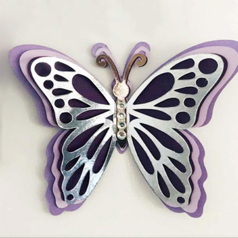 Khuôn Cắt Giấy Kim Loại Hình Bươm Bướm Xinh Xắn