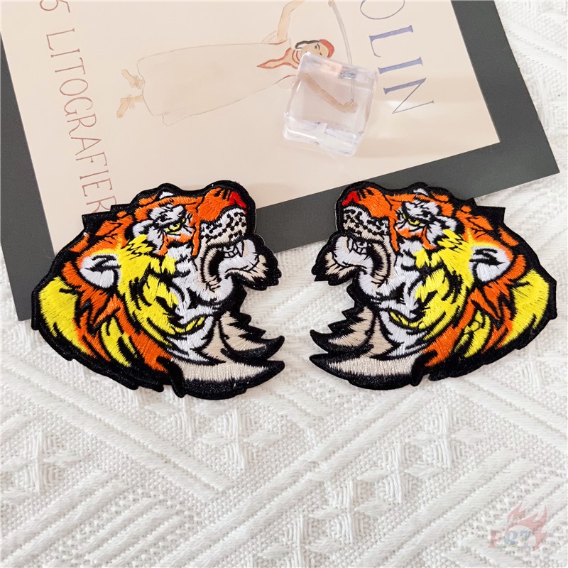 ♚ Sticker Ủi Thêu Hình Chú Hổ: King of The Forest ♚ 1 Sticker Ủi Thêu Hình Huy Hiệu