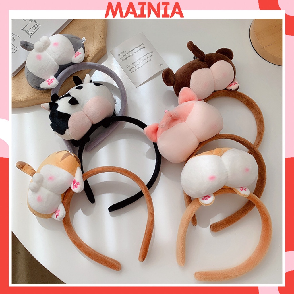 [Sẵn Hàng] Băng Đô Bờm Cài Tóc Hình Mông Thú Siêu Xinh Siêu Cute Dễ Thương Mainia Shop