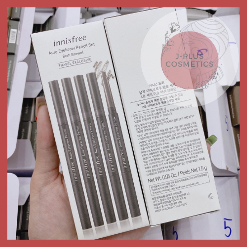 Chì Kẻ Mày Ngang Thế Hệ Mới Innisfree Auto Eyebrow Pencil 0.3g [Date: T12-2023]