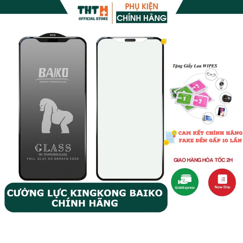 Kính Cường lực iphone BAIKO Kingkong Dành Cho IP 6/7/8/x/xsmax/11/12/13/Pro/Promax
