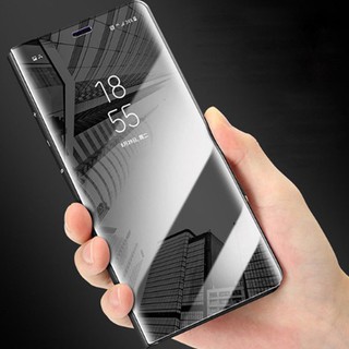 Sony XPeria 1 Flip Case Smart Plating Smart View Mirror Hard Phone Case Cover