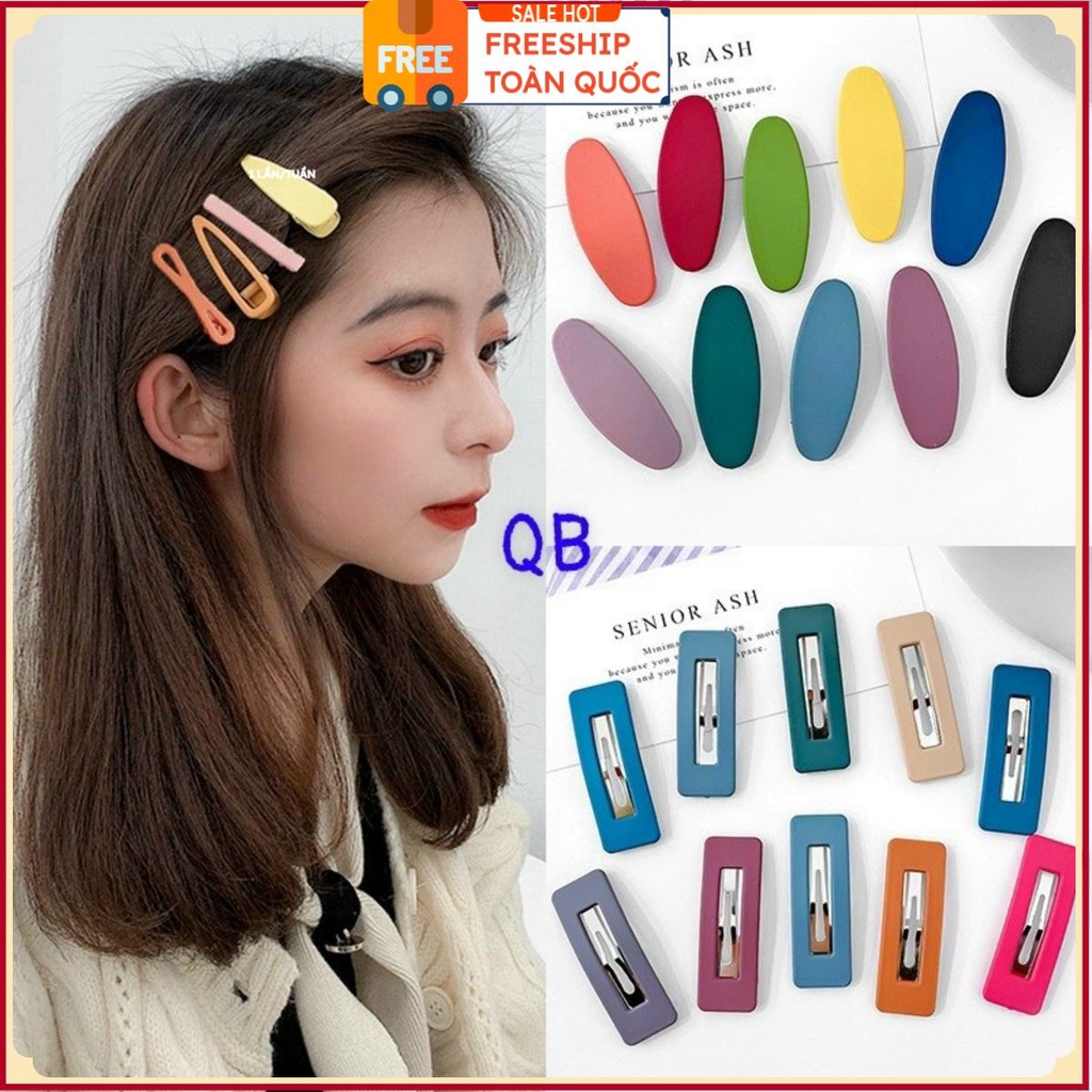 PVN37018 Set 20 Kẹp Tóc Cài Mái Trơn Đáng Yêu Dành Cho Nữ T2 . . . . . .