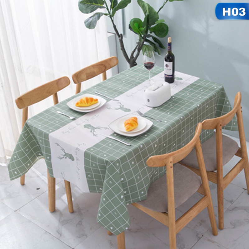 Khăn Trải Bàn Hình Chữ Nhật Chống Thấm Nước Và Chống Dầu