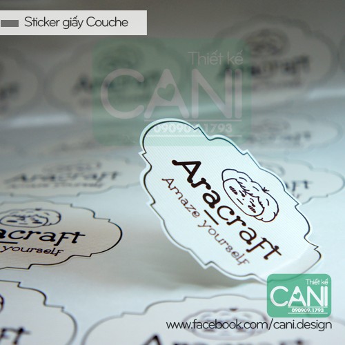 In theo yêu cầu Tem Nhãn Sticker Decal giấy dán