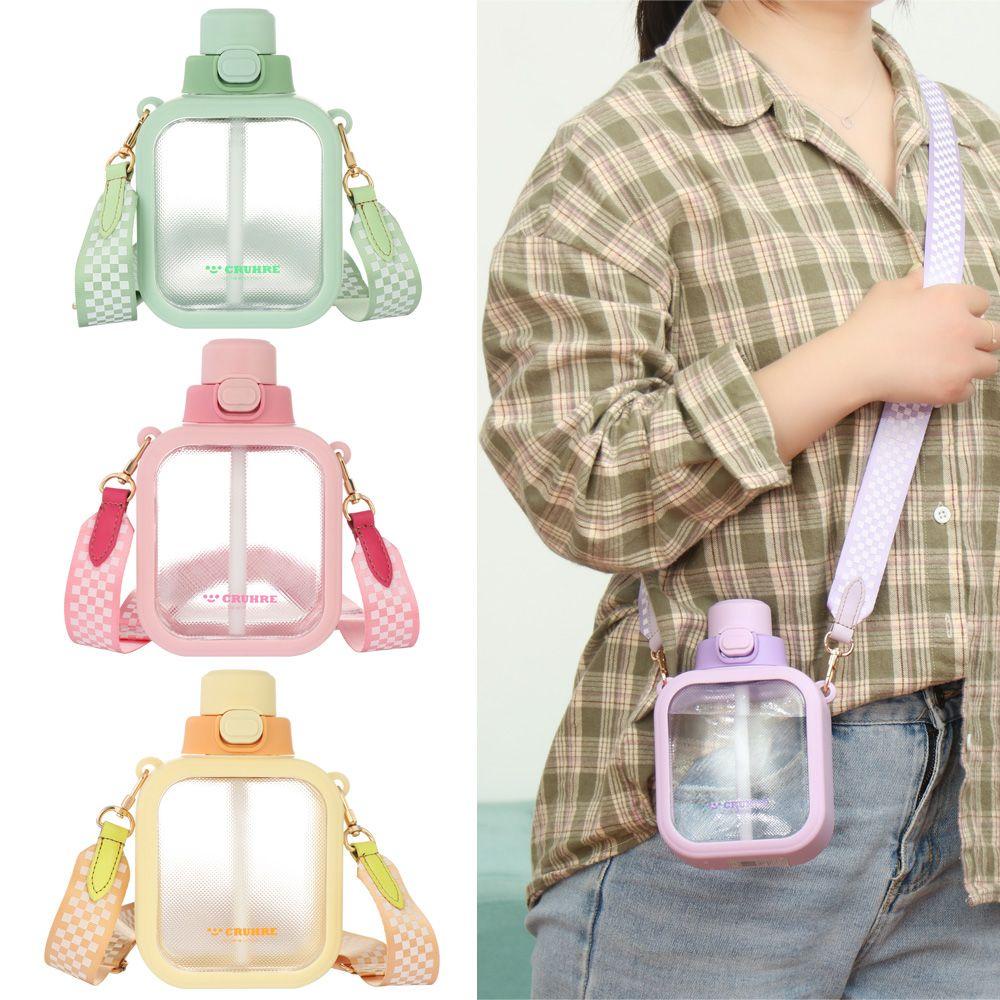 KUNHEV Bình Nước Thể Thao Họa Tiết Hoa Mẫu Đơn Xinh Xắn Cho Bé