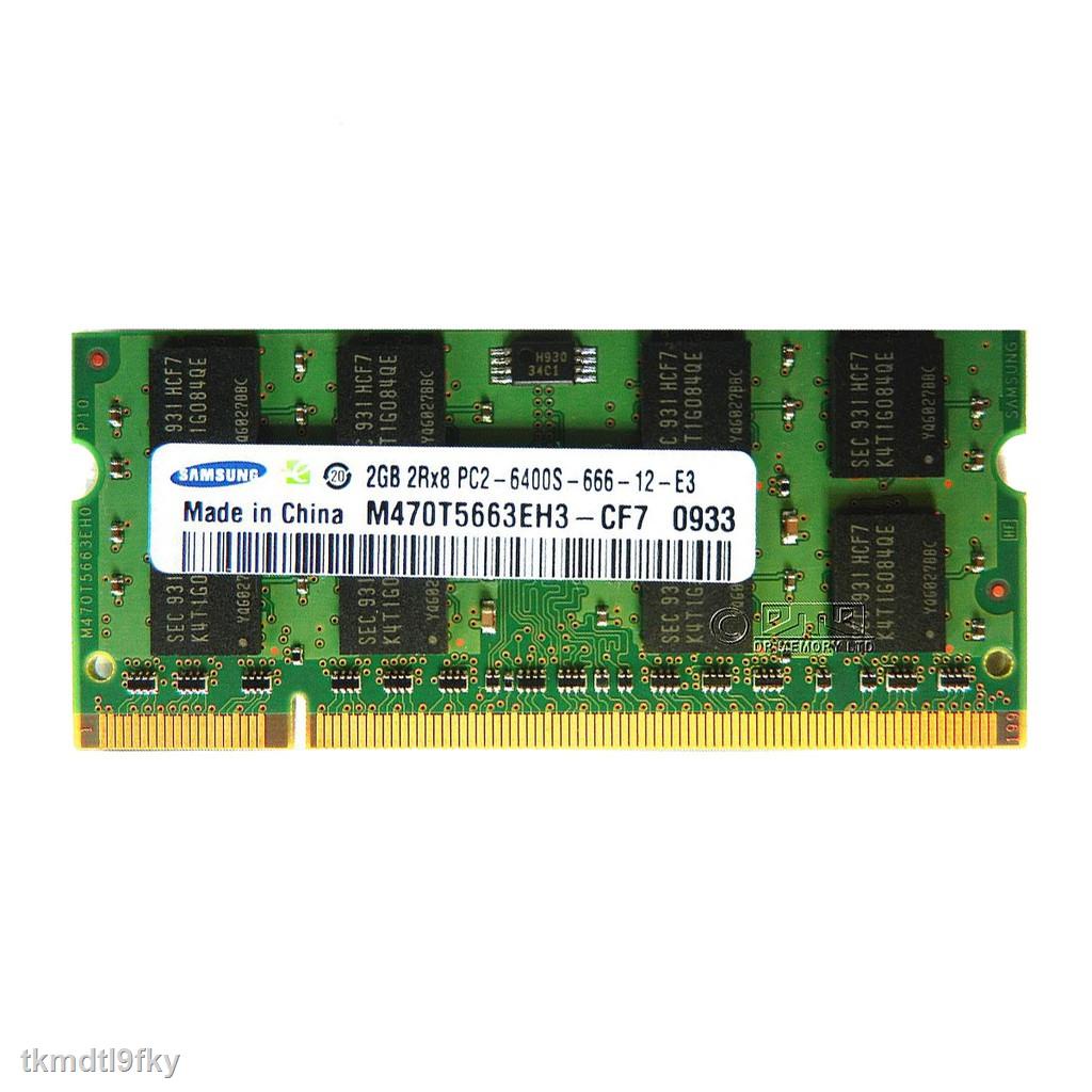 GENUINE Thẻ nhớ 1GB 2GB 4GB(2X2GB) DDR2 800 PC2-6400s 800MHz cho máy tính xách tay Samsung