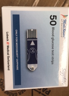 Que thử đường huyết Medismart Sapphire