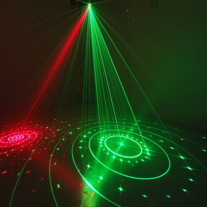 Đèn sân khấu vũ trường chuyên nghiệp DMX 4 trong 1 Laser Led Pattern Flash công suất lớn