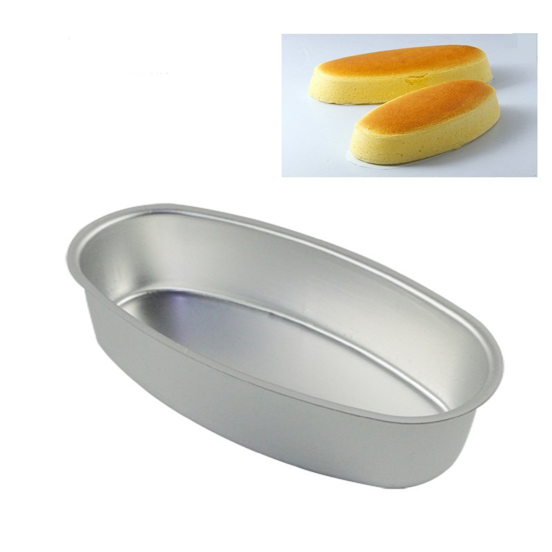 Khay nướng bánh mỳ hoa cúc hình oval nhôm có hai size