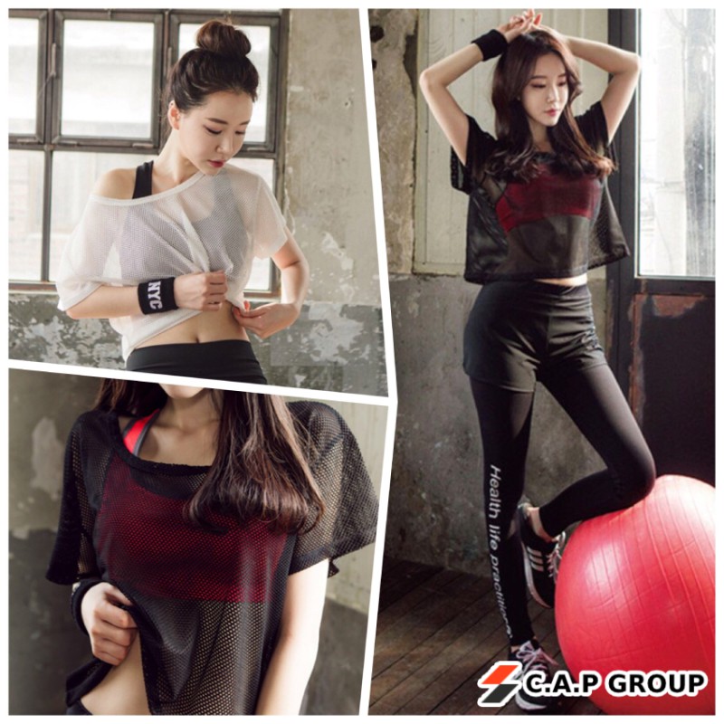 Áo Croptop lưới mặc ngoài Bra tập Gym Yoga áo này mà kết hợp với set quần áo tập Shop bán thì cực Sexy và siêu đẹp