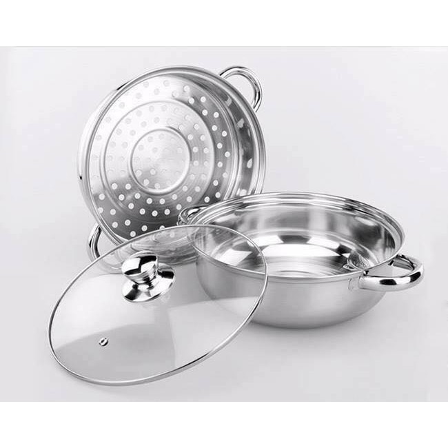 Nồi Hấp 2 Tầng inox[Giảm giá sốc]
