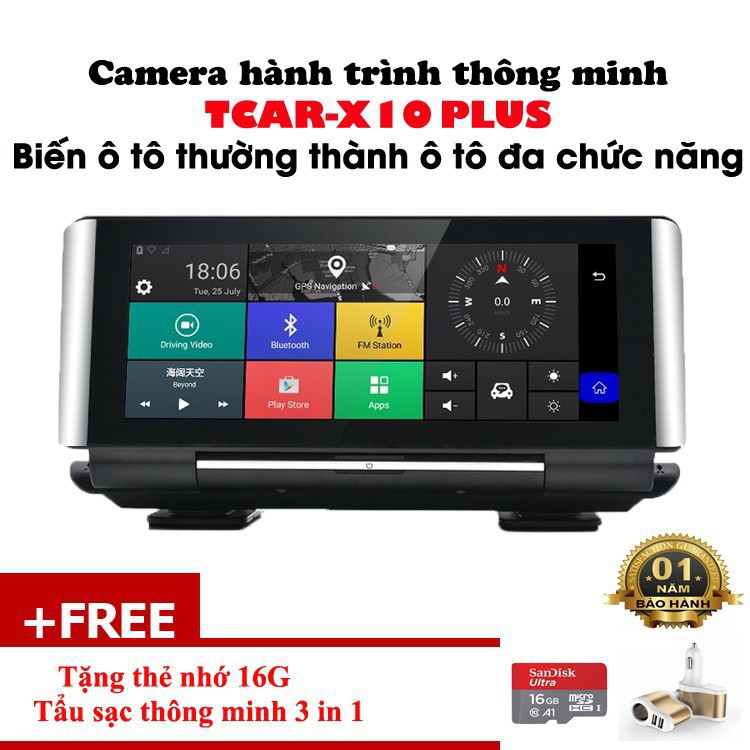 Camera hành trình Tapplo 4G TCAR X10 PLUS R1, R2 WIFI- định vị từ xa - dùng phần mềm dẫn đường Vietmap S1 bản quyền | BigBuy360 - bigbuy360.vn