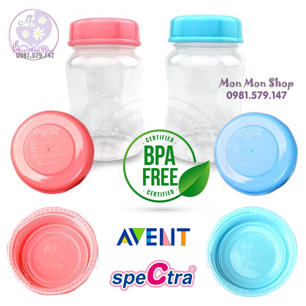 Combo sỉ 50/100 nắp chặn, nắp thay thế cho bình trữ sữa Avent/ Spectra/ Autumz