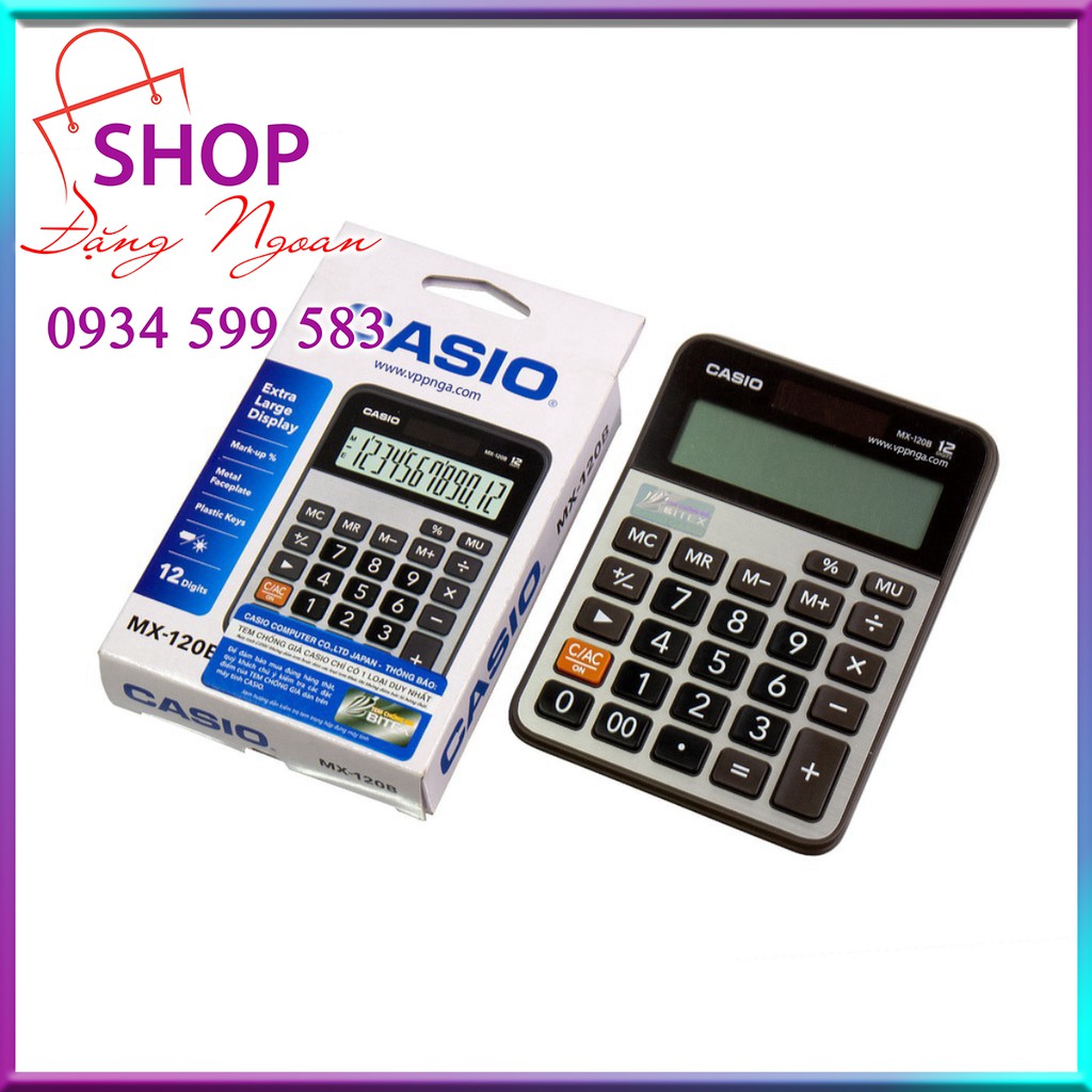❤️  Máy Tính Casio MX - 120B (Chính Hãng Bảo Hành 7 Năm) - Đặng Ngoan Shop