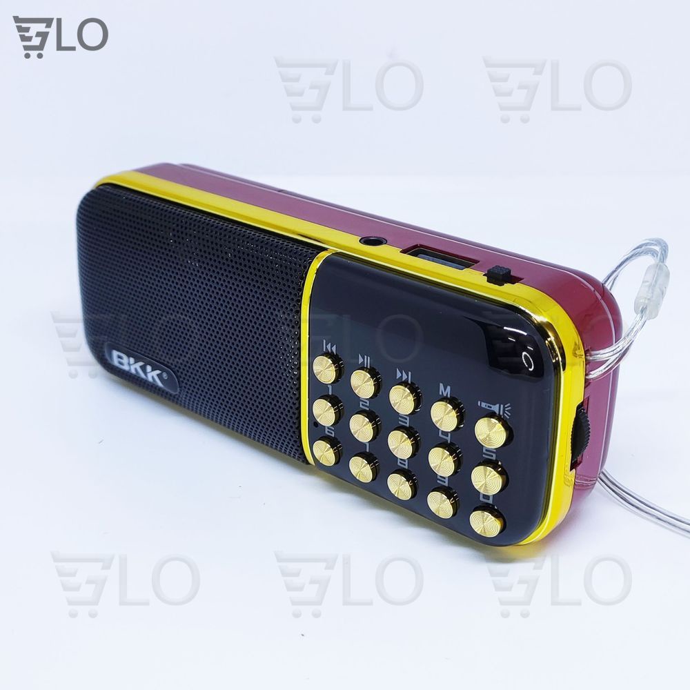 Loa Nghe Nhạc Thẻ Nhớ BKK K39 K51 B851 B851S Có Đèn Pin - 2 Pin, Nghe Thẻ Nhớ, USB, FM Radio, Có Jack Tai Nghe