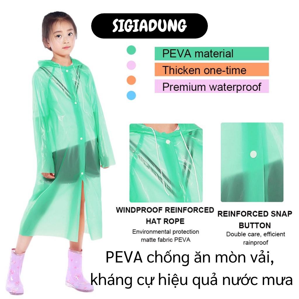 [SGD] Áo Mưa Trẻ Em - Áo Đi Mưa Cho Bé Eva Thời Trang Chống Nước Hiệu Quả 10128