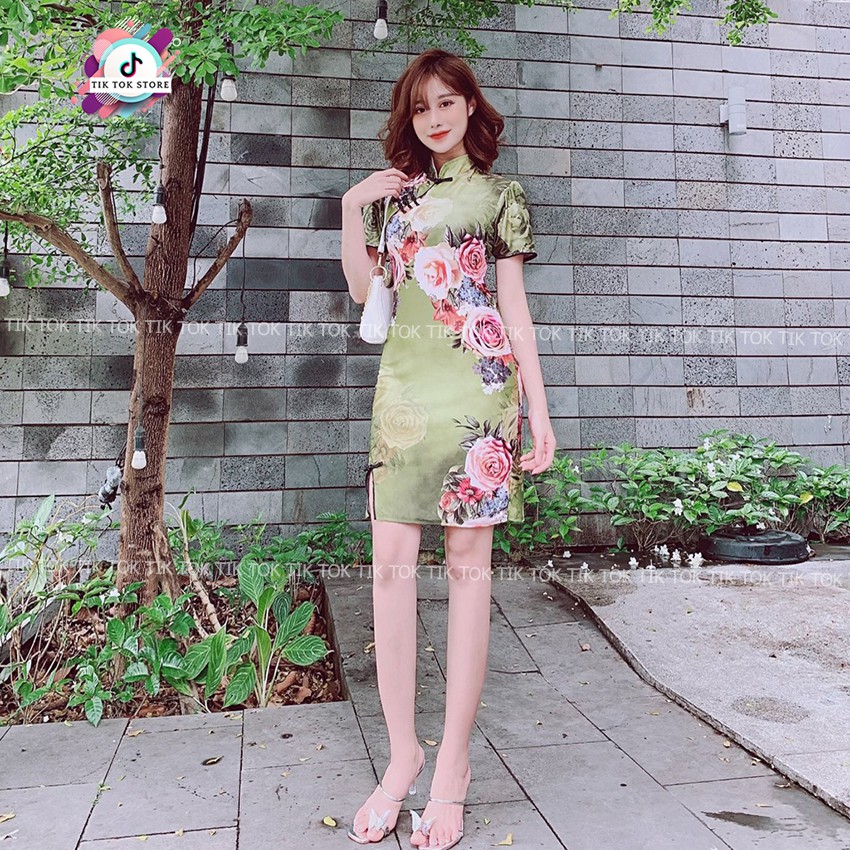 Sườn xám cách tân, váy ôm body TIK TOK STORE | BigBuy360 - bigbuy360.vn