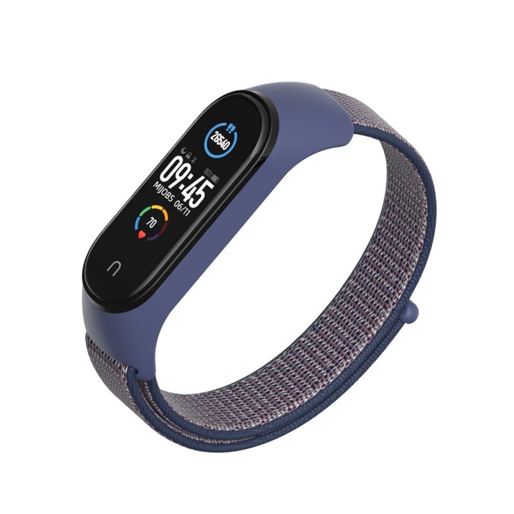 Dây đeo nylon mặt cao su Mi band 5, miband 6 MIJOBS - dây đeo thay thế nylon/silicon MIJOBS