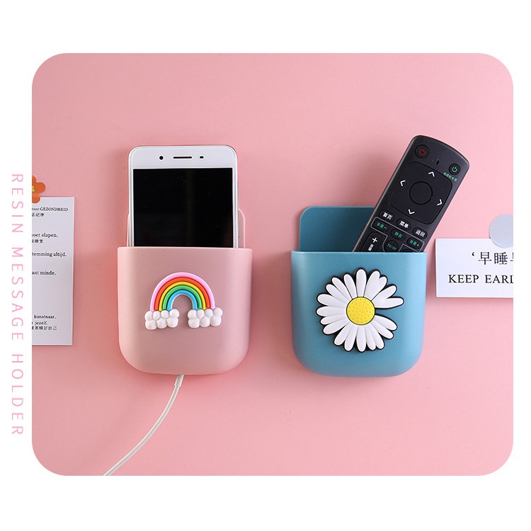 Kệ dán tường đa năng dể thương sticker Giá treo để bút, điện thoại ,điều khiển Shalla {SIÊU YÊU} K9