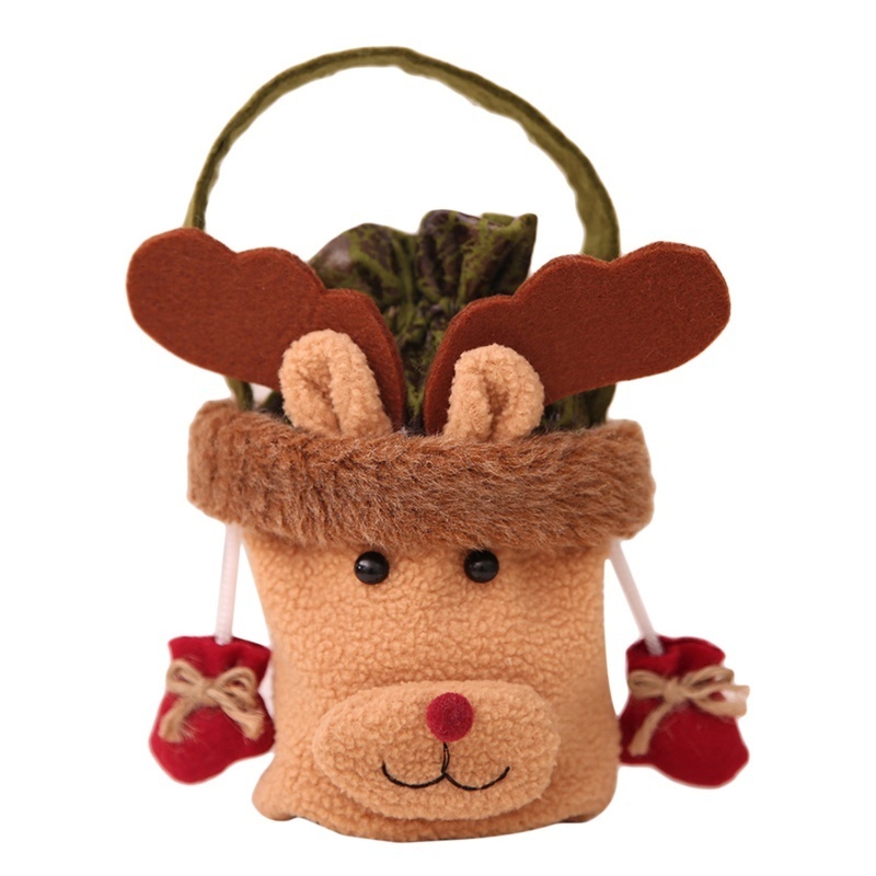 Túi đựng kẹo/quà hình người tuyết/tuần lộc/ông già noel trang trí nhà cửa dịp giáng sinh