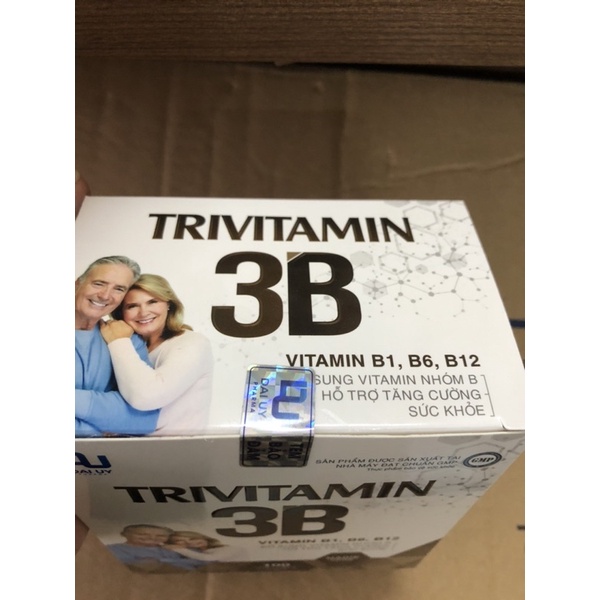 Trivitamin 3B hộp 100 viên nang mềm - Bổ sung vitamin B1- B6 - B12