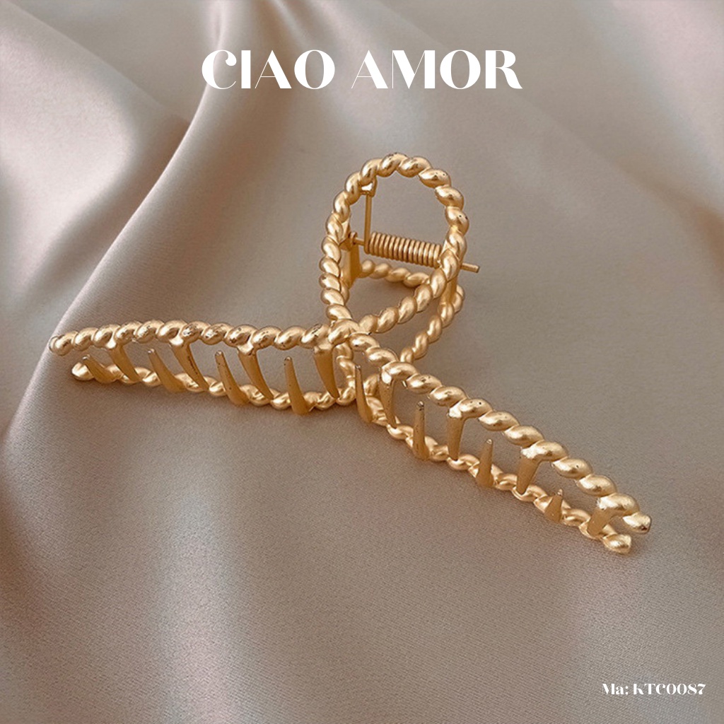 Kẹp tóc càng cua, Kẹp tóc nữ đơn giản hottrend Phụ kiện tóc Ciao Amor - KTC0087
