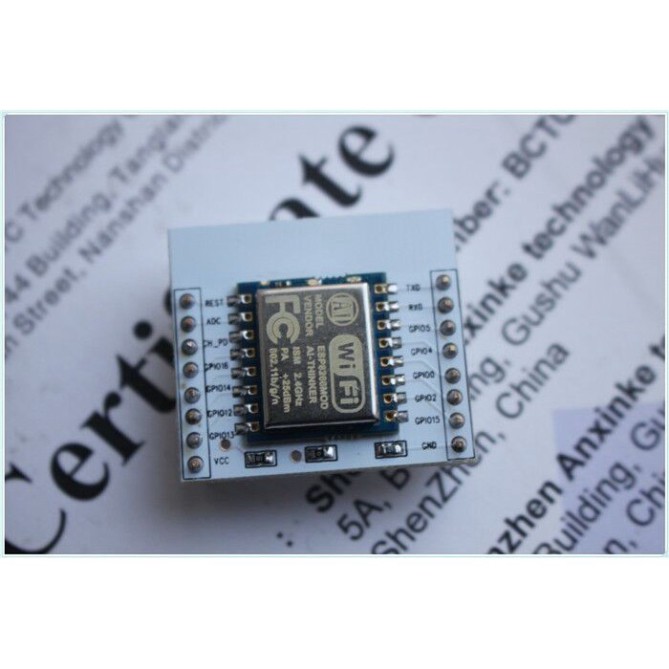 Set 5 Mô Đun Wifi Esp8266 Esp-07 Esp-08 Esp-12e