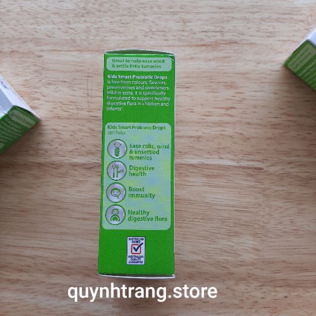 Men vi sinh cho dạng lỏng Úc cho bé Nature's way Kid Smart Probiotics Drops 20ml