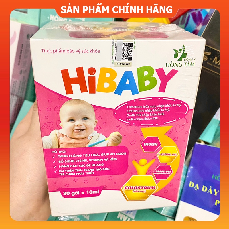 [Chính hãng] Siro Hibaby giúp trẻ ăn ngon cải thiện hệ tiêu hóa Hồng Tâm - Đông Y Hồng Tâm