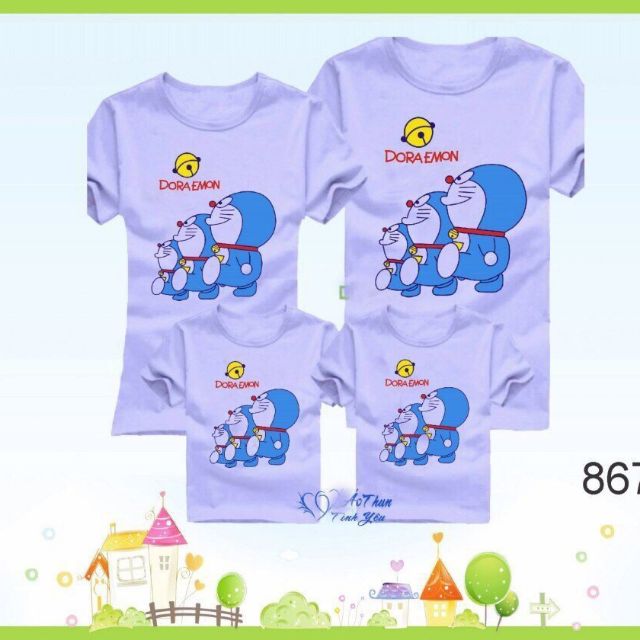 Áo DOREMON ( ĐỦ MÀU + ĐỦ SIZE ) CHẤT ĐWPJ GIÁ RẺ