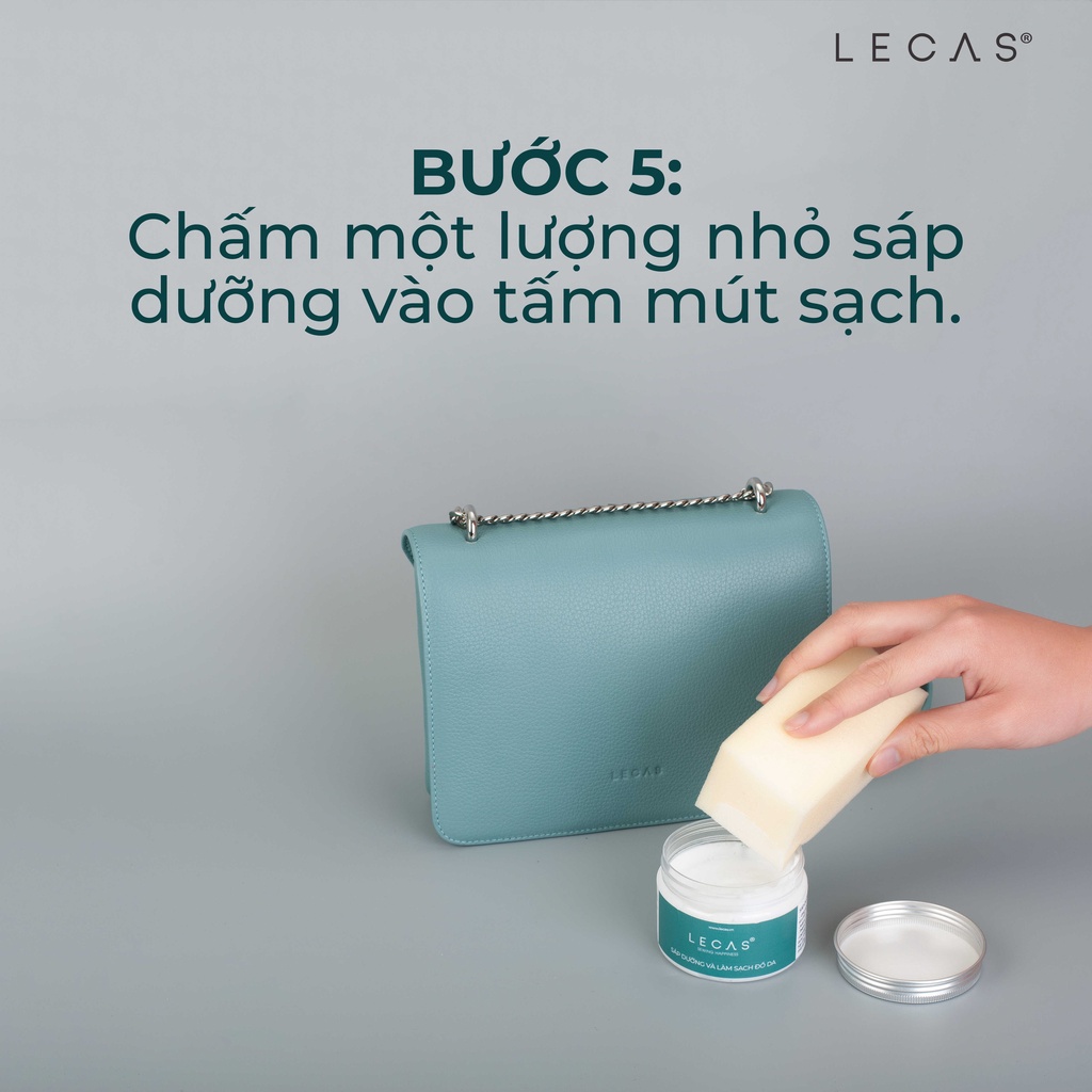 Sáp Dưỡng Và Làm Sạch Các Sản Phẩm Đồ Da LECAS