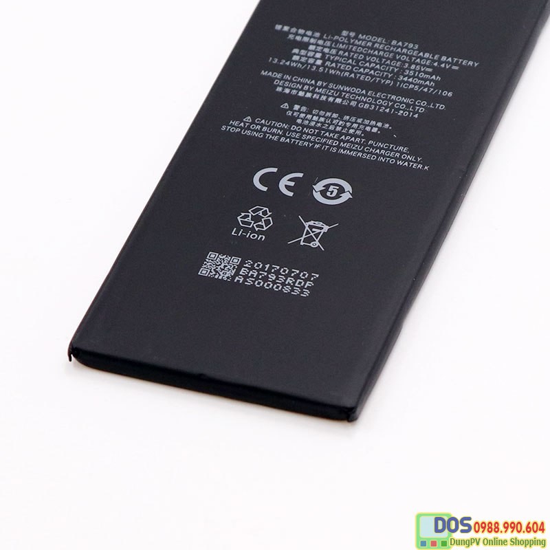Pin điện thoại meizu pro 7 plus, thay pin meizu pro 7 plus giá rẻ