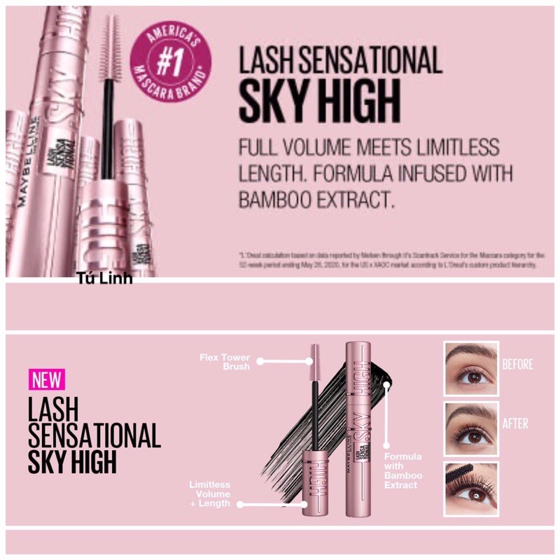 [SẴN - ORDER US] MAYBELLINE SKY HIGH MASCARA - VERY BLACK