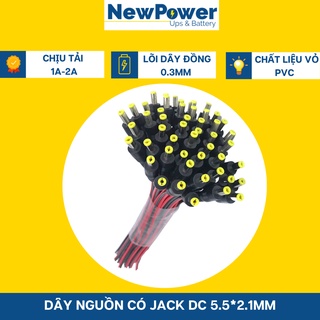 Dây nguồn có jack dc 5.5*2.1mm chịu tải 1a-2a