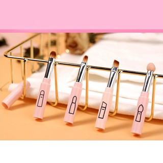 Set 4 cọ trang điểm mắt / lông mày / môi mini tiện dụng