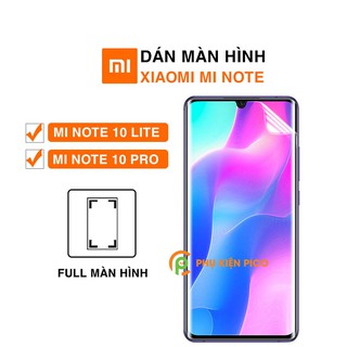Dán màn hình Xiaomi Mi Note 10 Lite / Mi Note 10 Pro full màn dẻo trong suốt PPF tự phục hồi vết xước