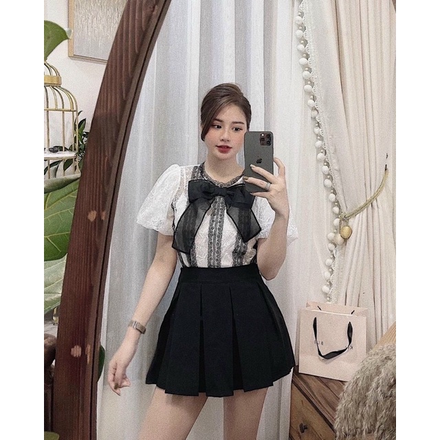  chân váy xếp ly, chân váy nữ đen chất umi cao cấp | BigBuy360 - bigbuy360.vn