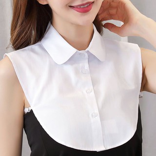Cổ Áo Sơ Mi Giả Phối Với Sweater (Hàng Có Sẵn)