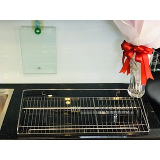 Kệ chén 1 tầng inox - rổ úp bát treo tường inox by nhành hoa đỏ